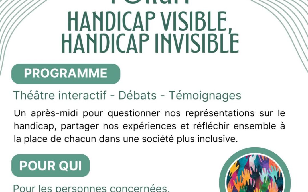 18 septembre 2026 – Forum handicap visible, handicap invisible.